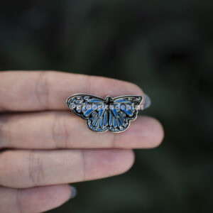 Pin Borboleta Monarca Azul