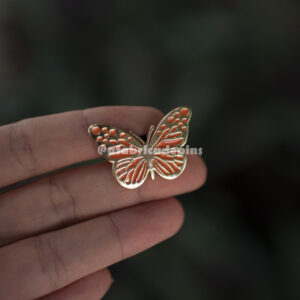 Pin Borboleta Laranja
