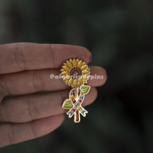 Pin Girassol + Autismo