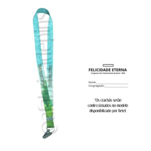 KIT Cordão + Crachá Congresso Felicidade Eterna 2026 - PRÉ VENDA