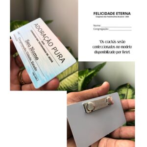 KIT Crachá + Ímã Congresso Felicidade Eterna 2026 - PRÉ VENDA