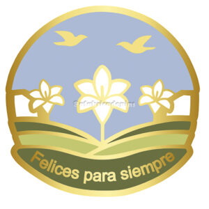 ' Pin Lírio Felices para siempre - Congresso JW 2026 *PRÉ VENDA*